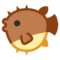 Blowfish emoji on HTC